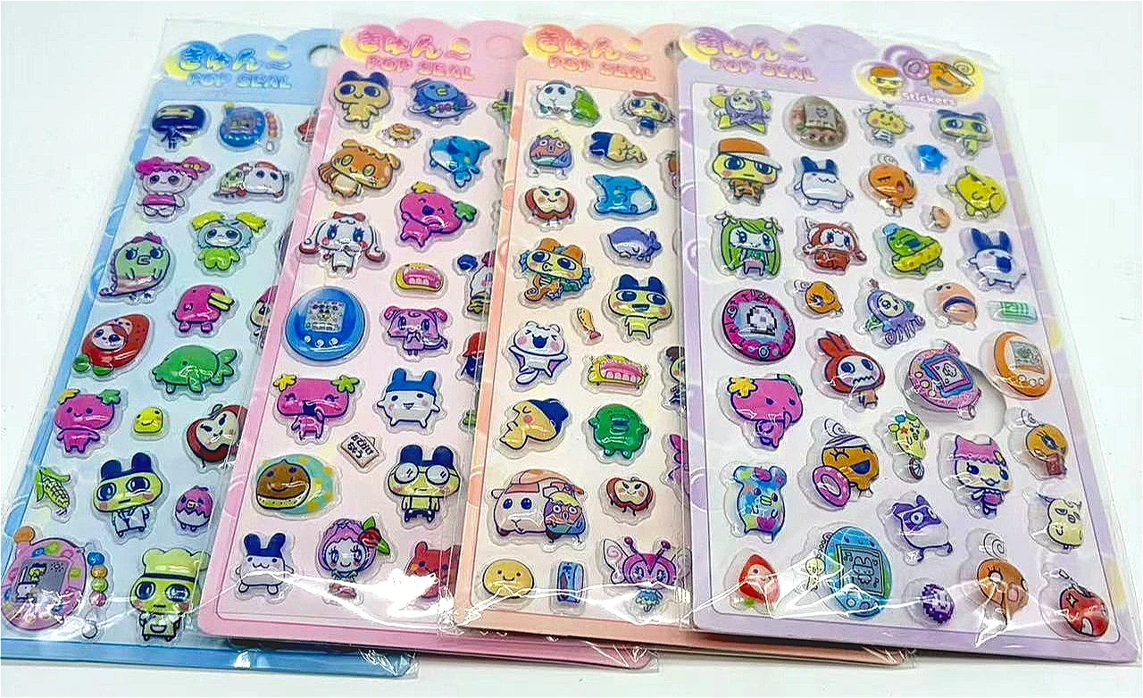 Tablet Cute Accessories - 新しい3D立体ホロステッカー - かわいいアニメキャラクターのデカール。防水仕様で、子供のノートパソコンの装飾や、アニメファンへのプレゼントに最適。