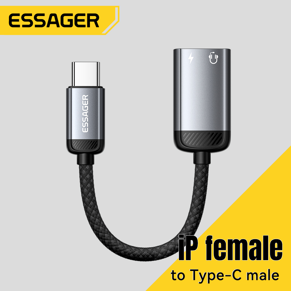 Essager Type Cオーディオアダプターケーブル ヘ - Wired Earphone Lightning のレビューと価格