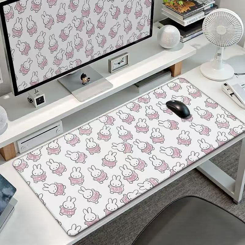 かわいいミッフィーうさぎの大型マウスパッド、カワイイバニーヘ - Tablet Cute Accessories のレビューと価格