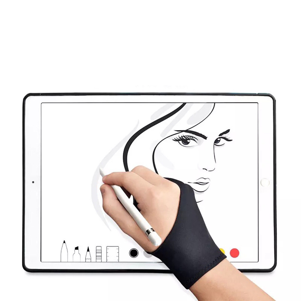 4個入り、2本指タイプのアーティスト用描画グローブ。伸縮性素 - Drawing Glove Artist のレビューと価格