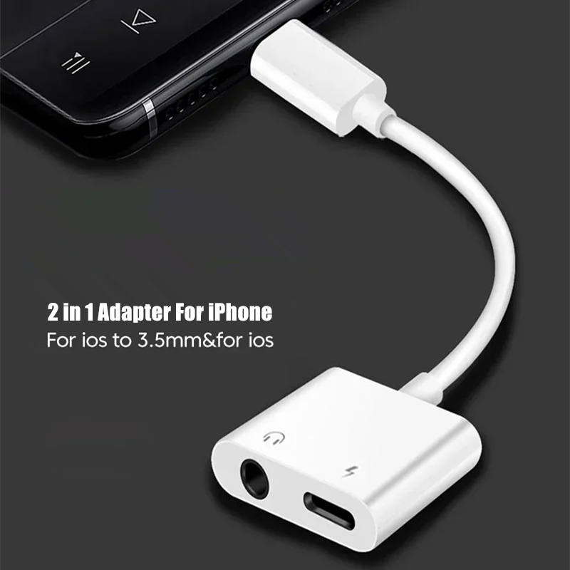 2 in 1 iOS - 3.5mmジャックオーディオ充電ア - Wired Earphone Lightning のレビューと価格