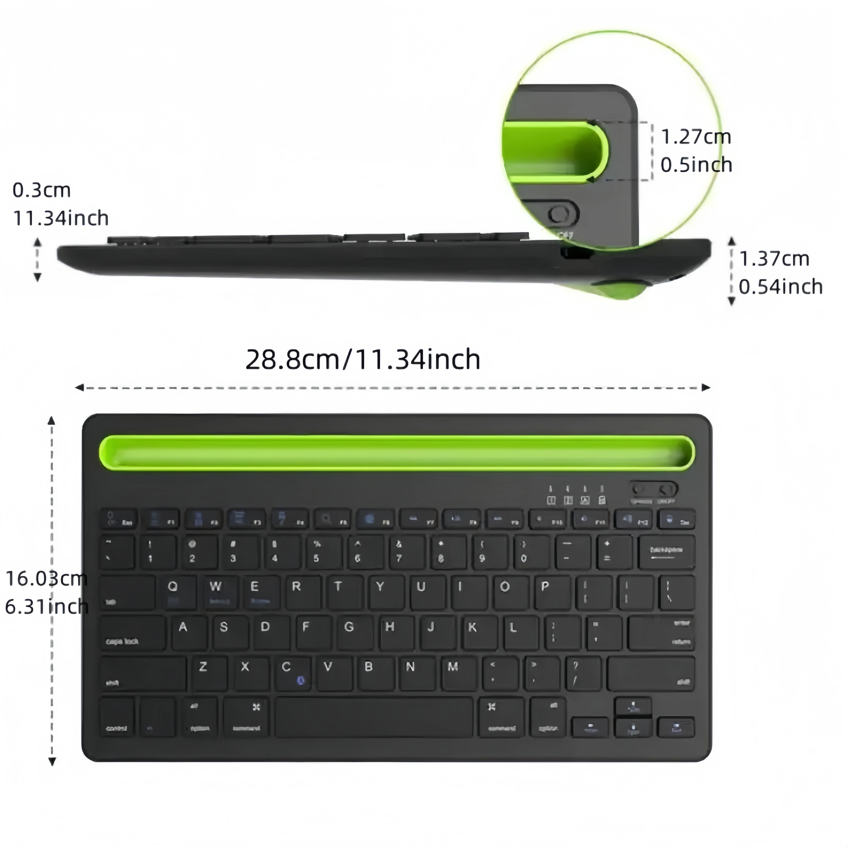 Bluetoothワイヤレスキーボード ミニキーボード ノー - Android Tablet Gaming Accessories のレビューと価格