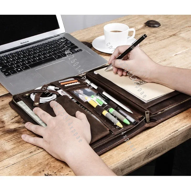アクセサリー レザー製タブレット収納バッグ iPad用 ペン - Tablet Tech Accessories のレビューと価格