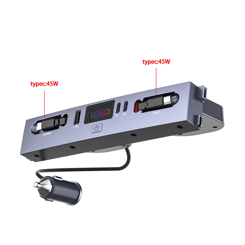 マルチポートカーチャージャーハブ、デュアル45W Type- - Usb Hub Type C のレビューと価格