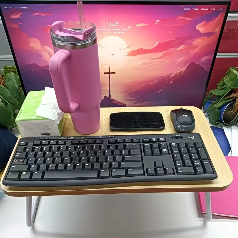 ベッドとソファ用の多機能折りたたみデスク,ラップトップ学習テ - Tablet Lap Desk のレビューと価格
